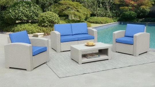 Комплект мебели Rattan Premium 4, СЕРЫЙ - 1
